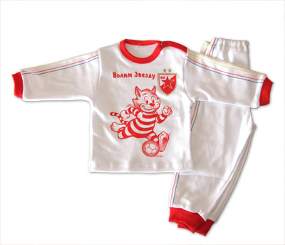 White Red Star baby kit with cat