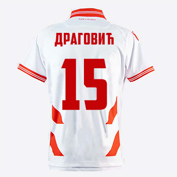 FC Red Star jersey 2022/2023 - white, with print , Macron