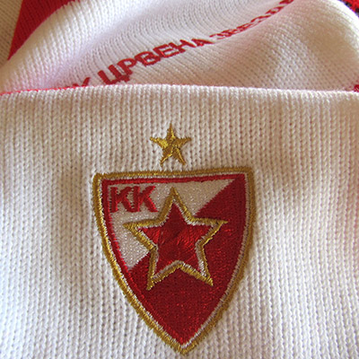 Црвено-бели шал КК Црвена Звезда-1