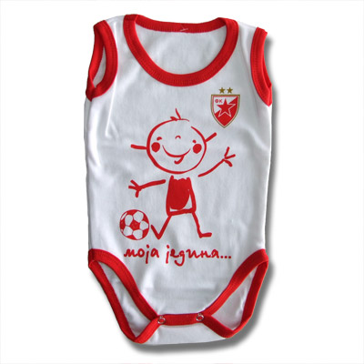 FC Red Star bodysuit for babies - no sleeves