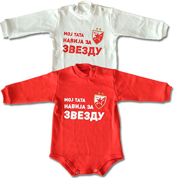FC Red Star bodysuit for babies 