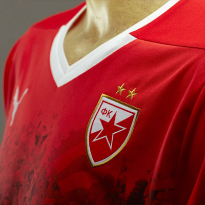 Puma red FC Red Star jersey 2014/15-1