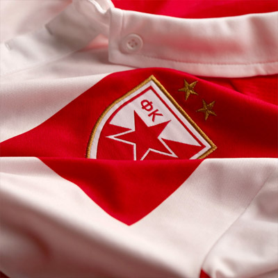Puma red and white FC Red Star jersey 2014/15-1