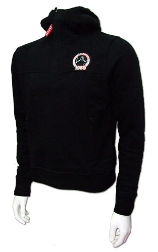 Hooded black sweat shirt-1