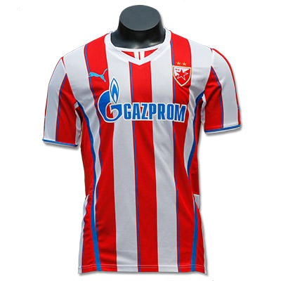 Puma red and white FC Red Star jersey 2013/14 with print-1
