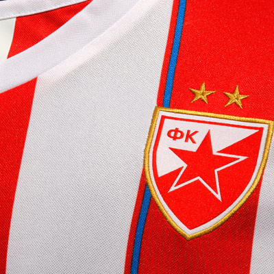 Puma red and white FC Red Star jersey 2013/14 with print-3
