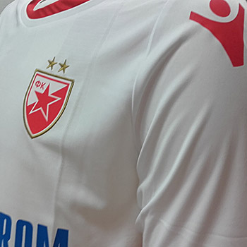Macron white FC Red Star jersey 2017/18-2