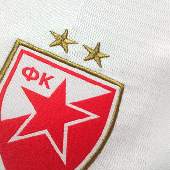 Macron white FC Red Star jersey 2017/18-3