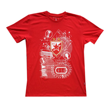 Kids T-shirt blueprints 19/20 - red