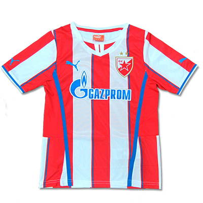 Puma kids red and white FCRS jersey 2013/14
