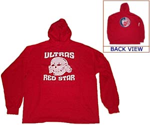 'ULTRAS' sweat shirt - red - with cap