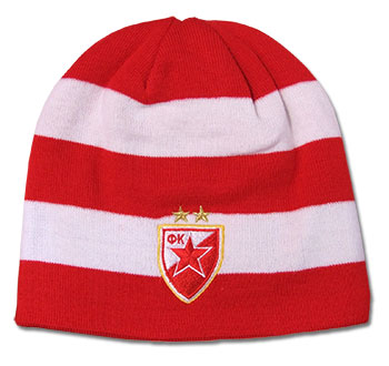 Зимска капа Црвена Звезда са два лица