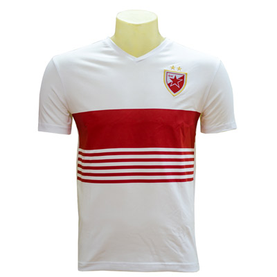 Белые и красные футболки FCRS