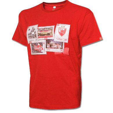 T-shirt Red Star stamps