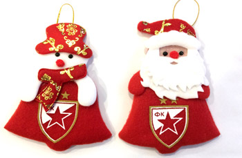 Two piece set of decorations for New year 