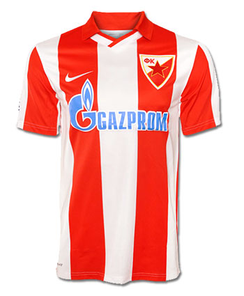 New FC Red Star jersey with sponsors