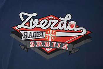 Red Star rugby Serbia tshirt - navy-4