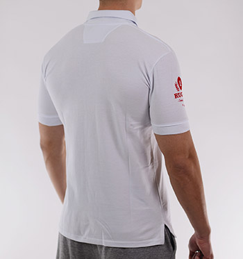 Red Star rugby club polo - white-2