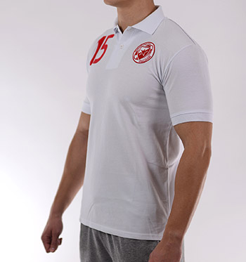 Red Star rugby club polo - white-3