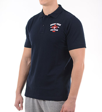 Red Star rugby club polo - navy-2