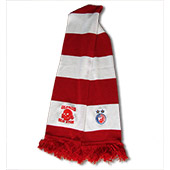 Red-white bar scarf 'ULTRAS'