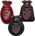 Red Star leather pendantsr