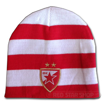 Красные и белые зимней шапке FCRS