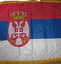 Zvanična zastava Srbije sa resicama (1.5 x 1m)