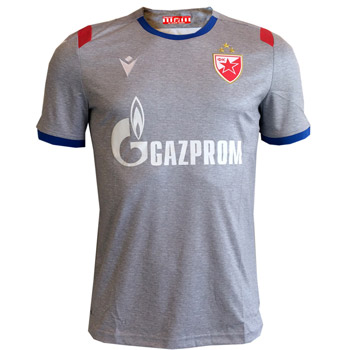 Macron grey FC Red Star jersey 2019/2020 with name and number-1