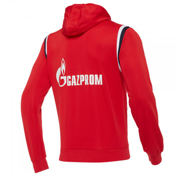 Macron red zip hoodie -1