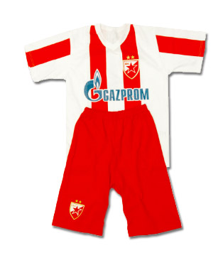 Crveno beli bebi dol