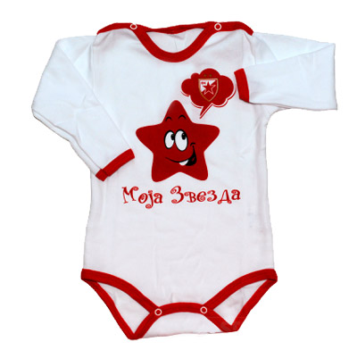 FC Red Star bodysuit for babies - long sleeves-1