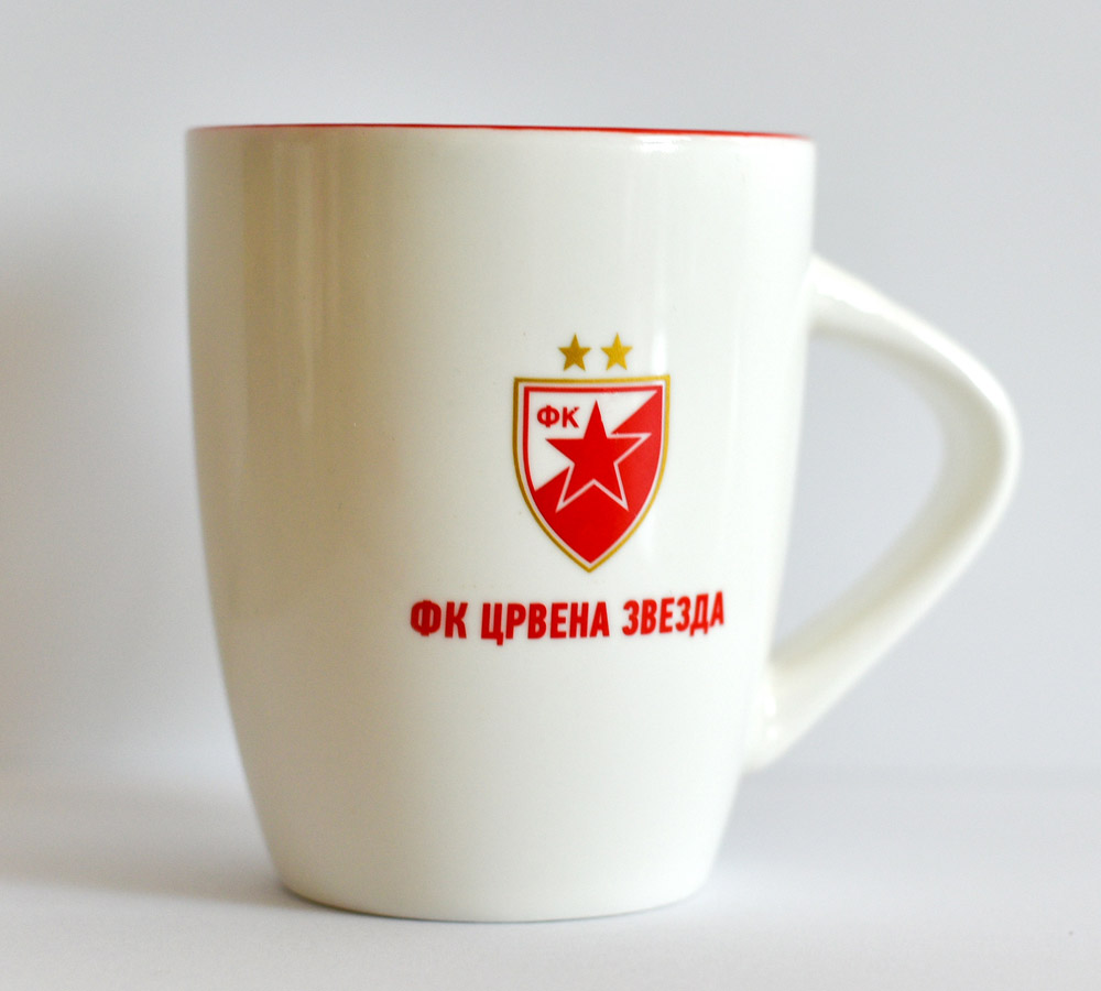 Red-white coffee cup 