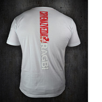 Red Star rugby Serbia tshirt - white-1