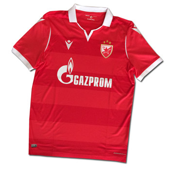 Macron kids red FC Red Star jersey 2020/2021
