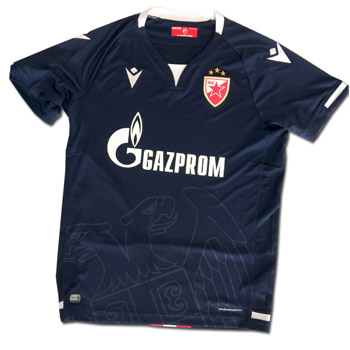 Macron kids navy FC Red Star jersey 2020/2021 with personalization-1