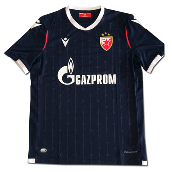 Macron away FC Red Star jersey for Europa League 2021 with name and number-2