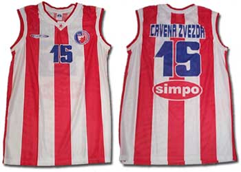 crvena zvezda basketball jersey