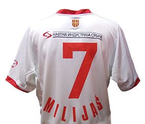 Beli NIKE dres FK Crvena Zvezda sa imenom i brojem po želji