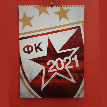 Kalendar FK Crvena zvezda za 2021.