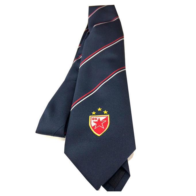 Navy Red Star tie - polyester
