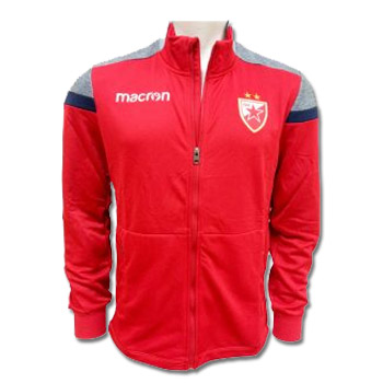 Macron red zip sweatshirt Macron red zip sweatshirt