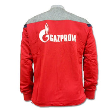 Macron red zip sweatshirt -1 Macron red zip sweatshirt -1