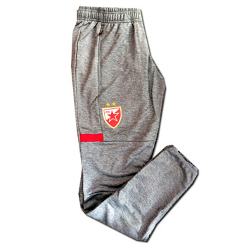 Macron тренерка Црвена Звезда 1819 - доњи део - сива-1 Macron тренерка Црвена Звезда 1819 - доњи део - сива-1