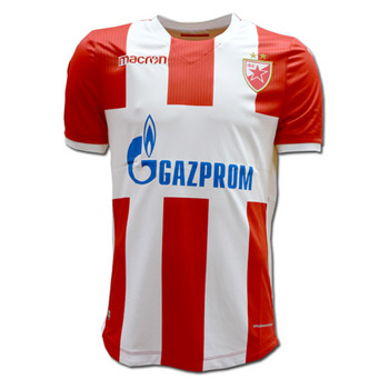 Macron crveno-beli dres Crvene zvezde 2017/18 sa štampom