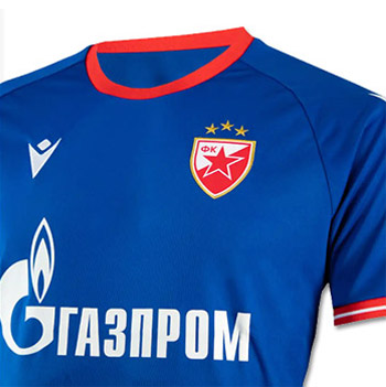FC Red Star jersey 2022/2023 - blue, with name and number, Macron-2