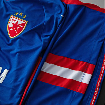 FC Red Star jersey 2022/2023 - blue, with name and number, Macron-4