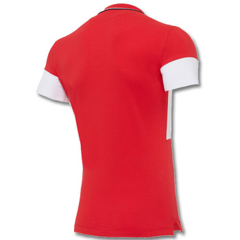 Macron red-white polo shirt 20/21-1