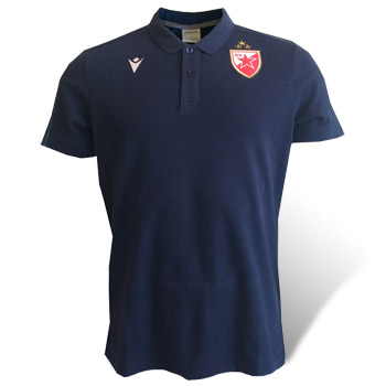 Macron поло - синая