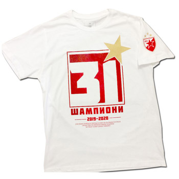 Championship winners Red Star t-shirt 2020 - 31st title!